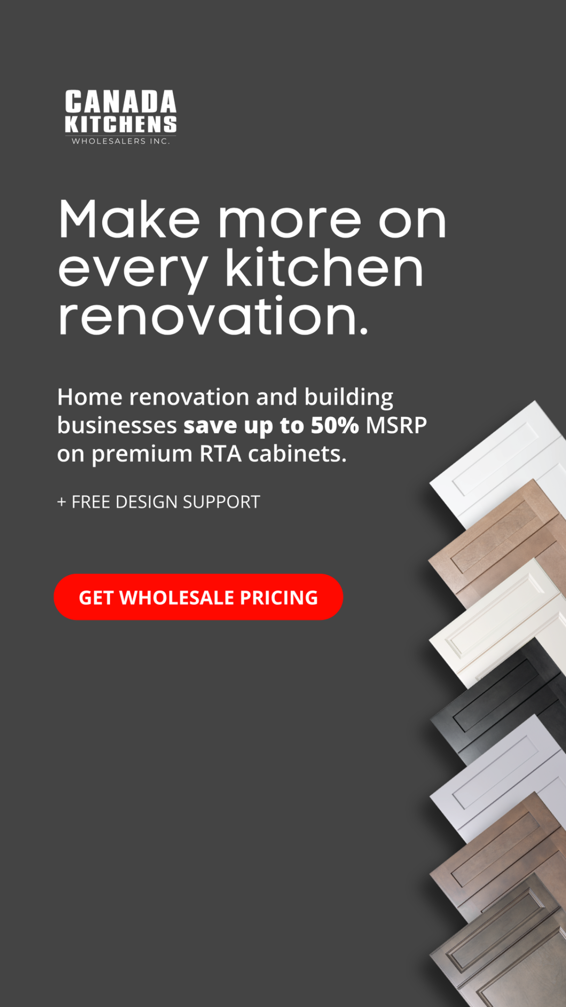 Canada Kitchens Facebook ad