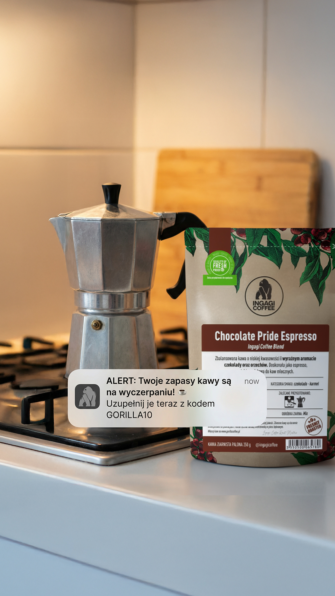 GorillaCoffee.pl Facebook ad
