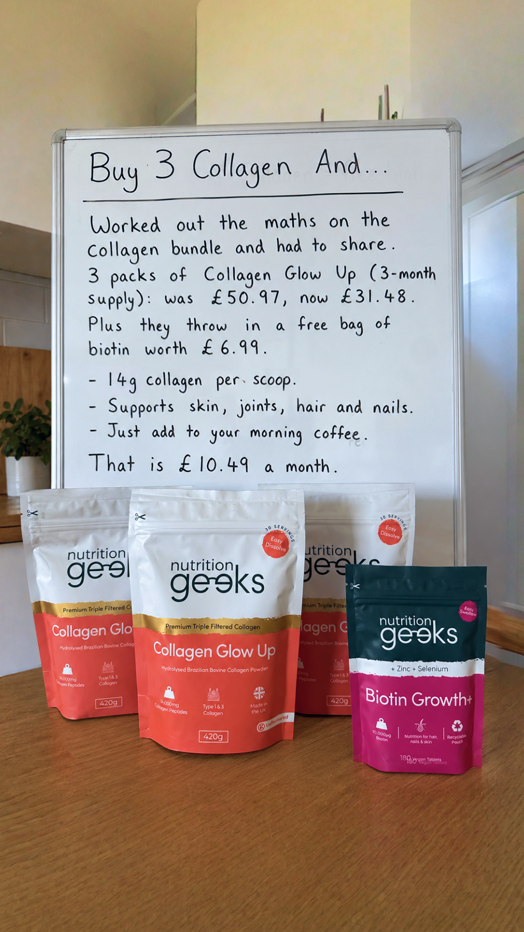 Nutrition Geeks Facebook ad