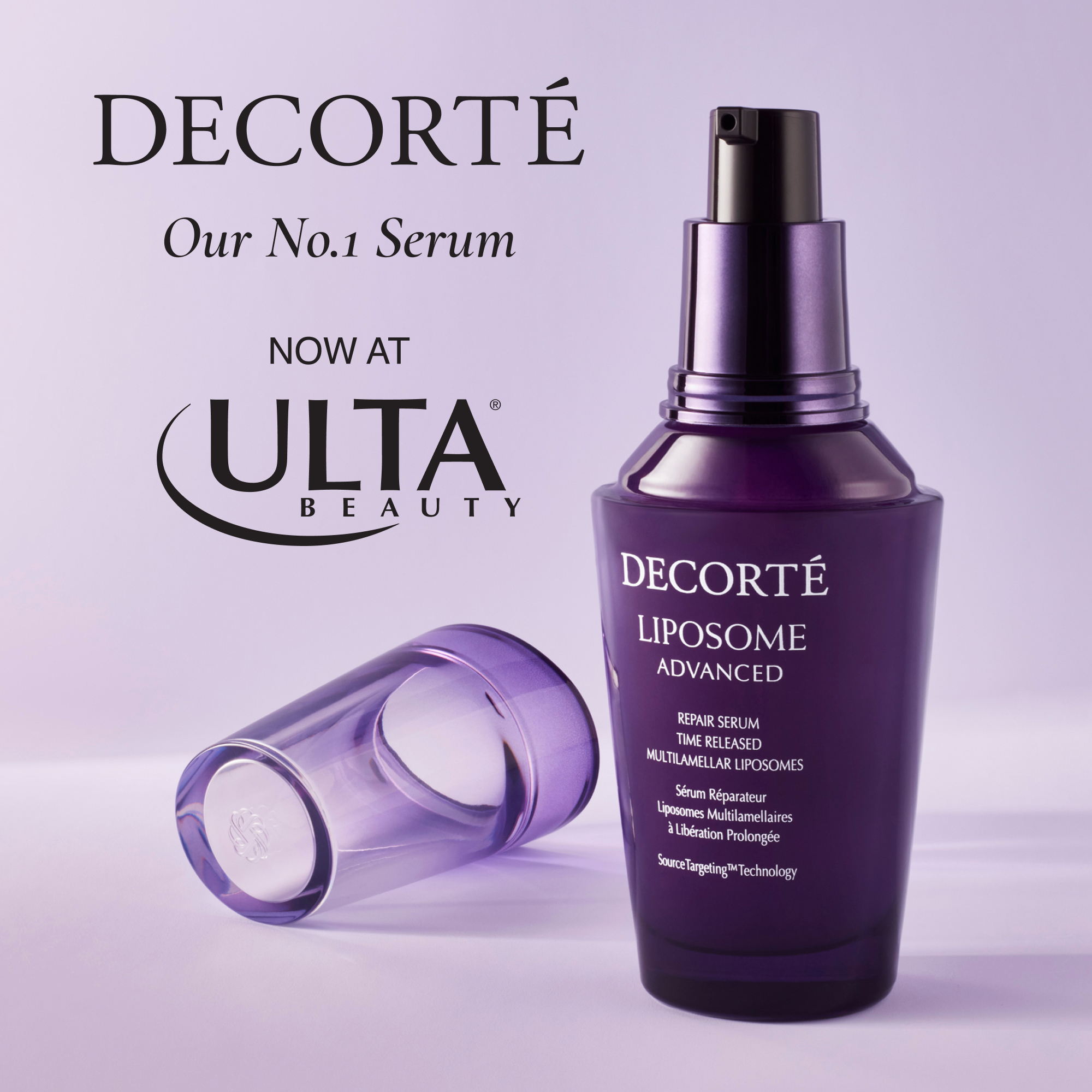 DECORTÉ Facebook ad: Japanese-luxury skincare, now at your fingertips.
