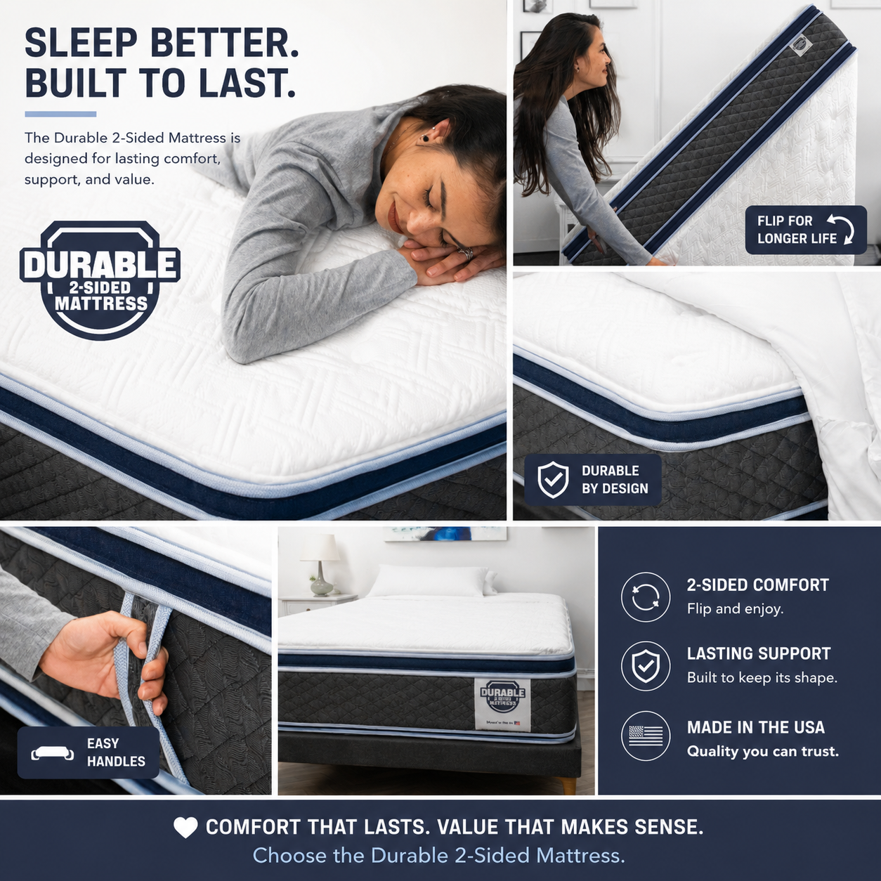 Durable Mattress Facebook ad: Durable Mattress Summer Sale!