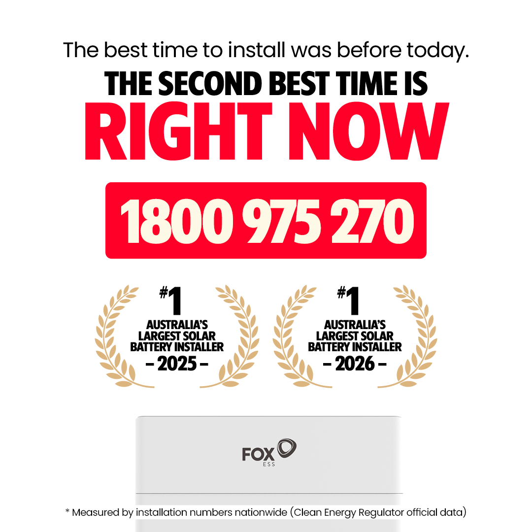 Aussie Solar Batteries Facebook ad: Australia's #1 Solar Battery Installer: 2025 & 2026