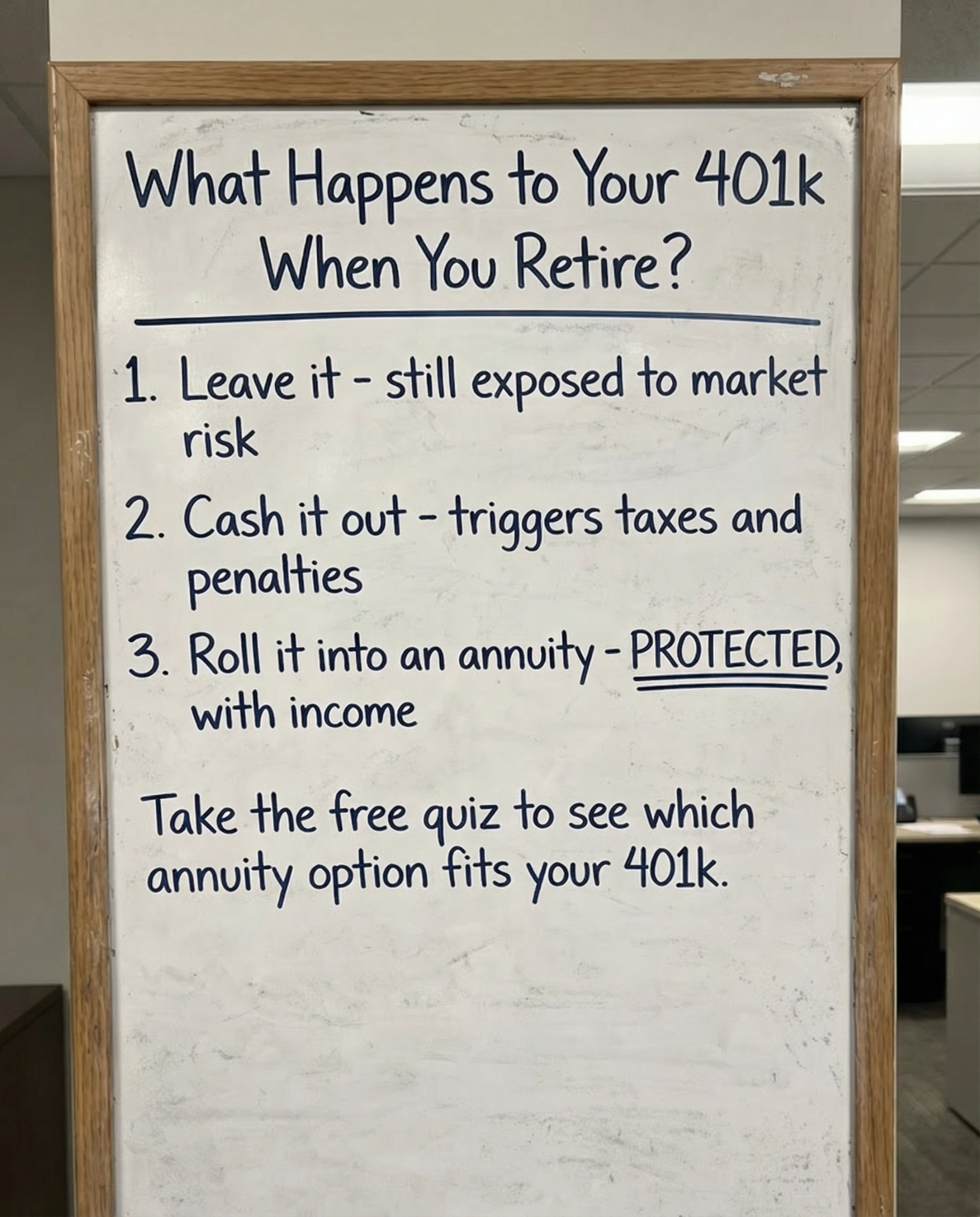RetireWizard Facebook ad: Find the Right Annuity for You