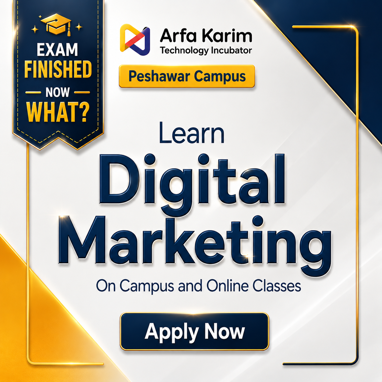 Arfa Karim Technology Incubator Facebook ad