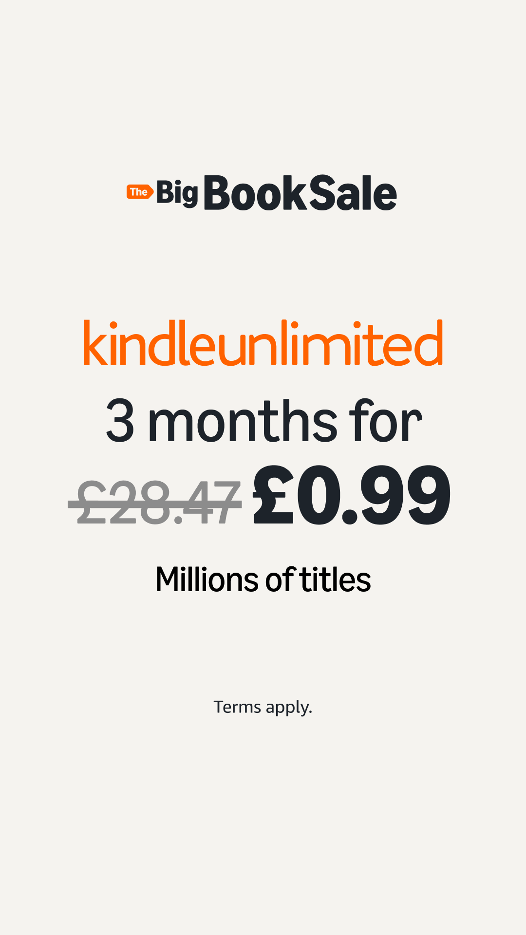 Amazon Kindle Facebook ad