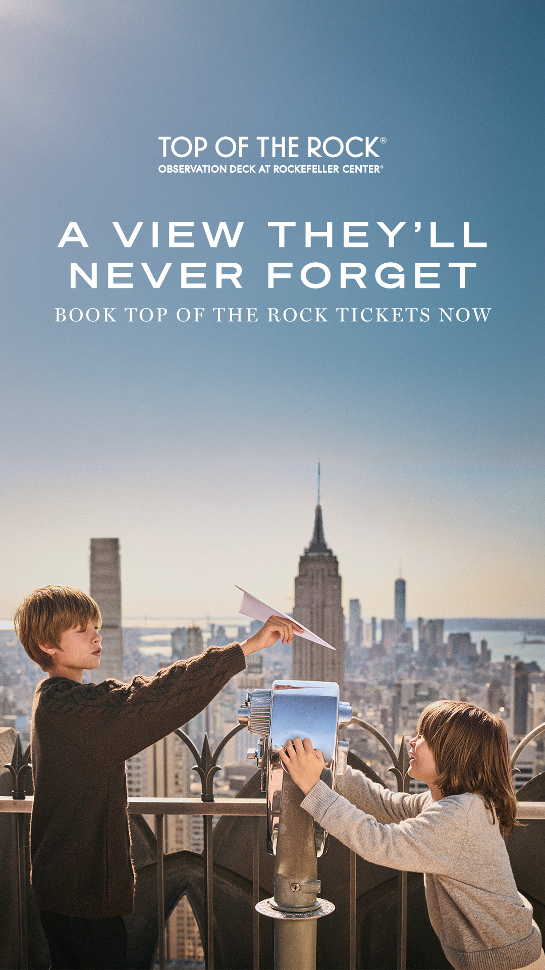 Top of the Rock NYC Facebook ad