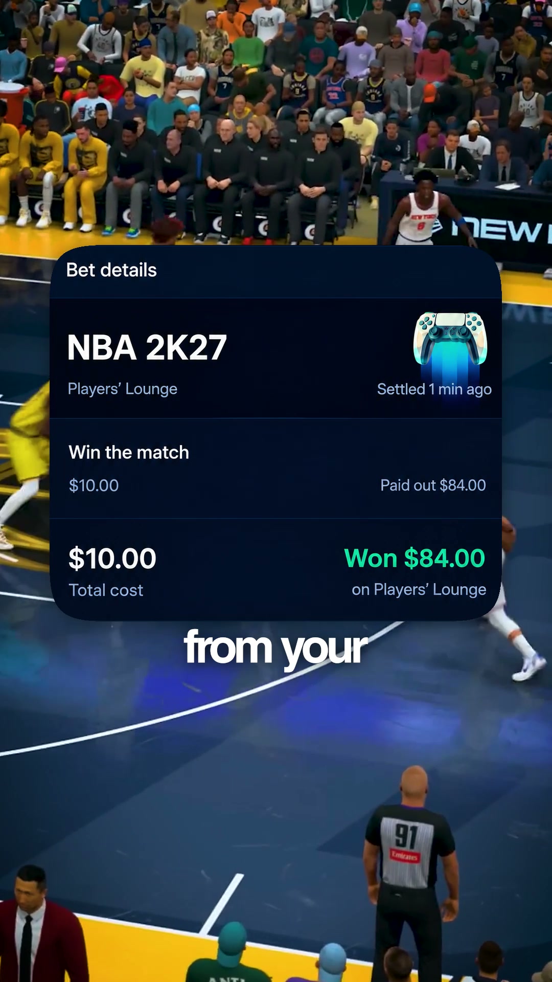Players' Lounge Facebook ad: Bet On Yourself Playing Warzone
