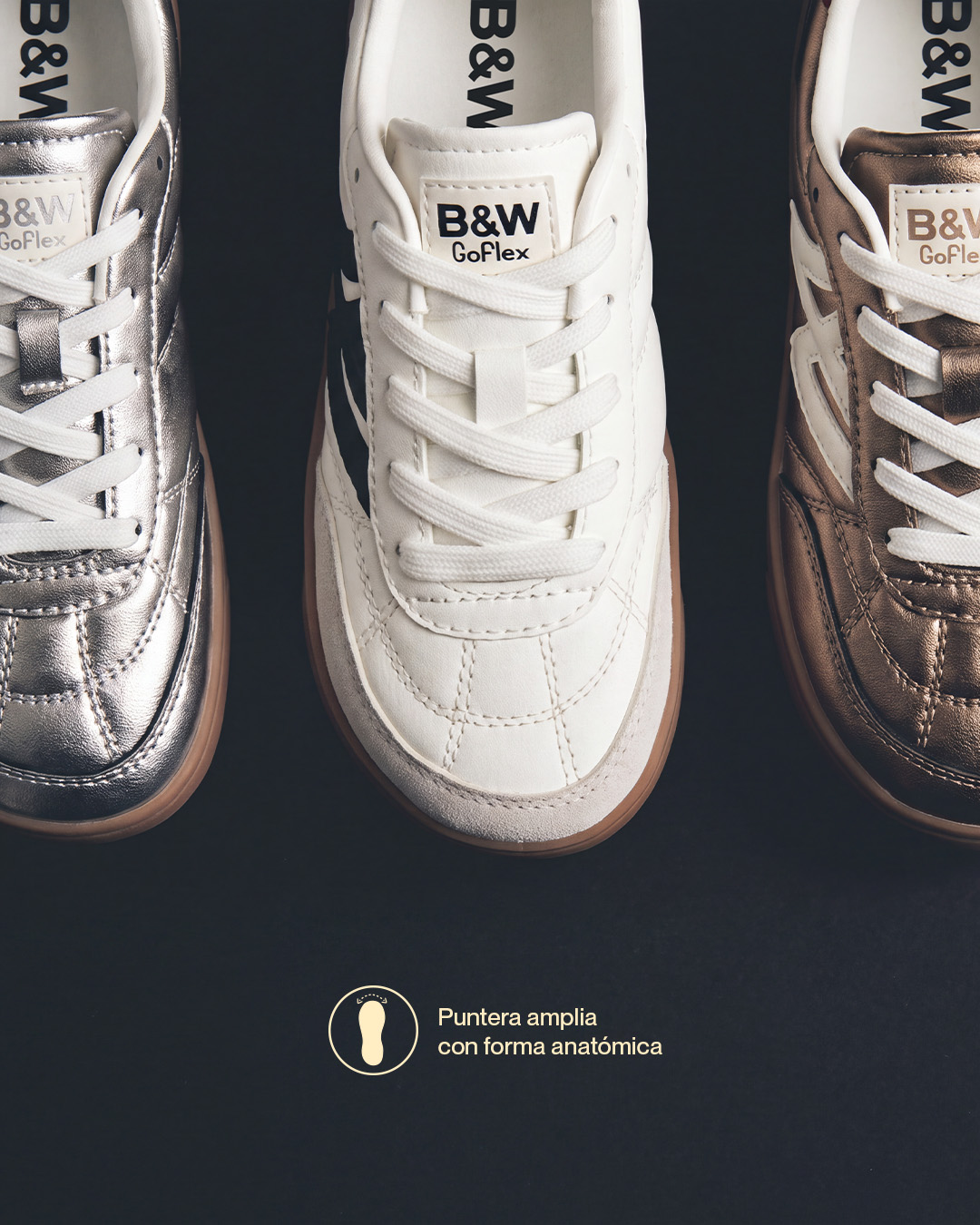 B&W Break&Walk Facebook ad: Espacio real en la puntera y detalles diseñados…