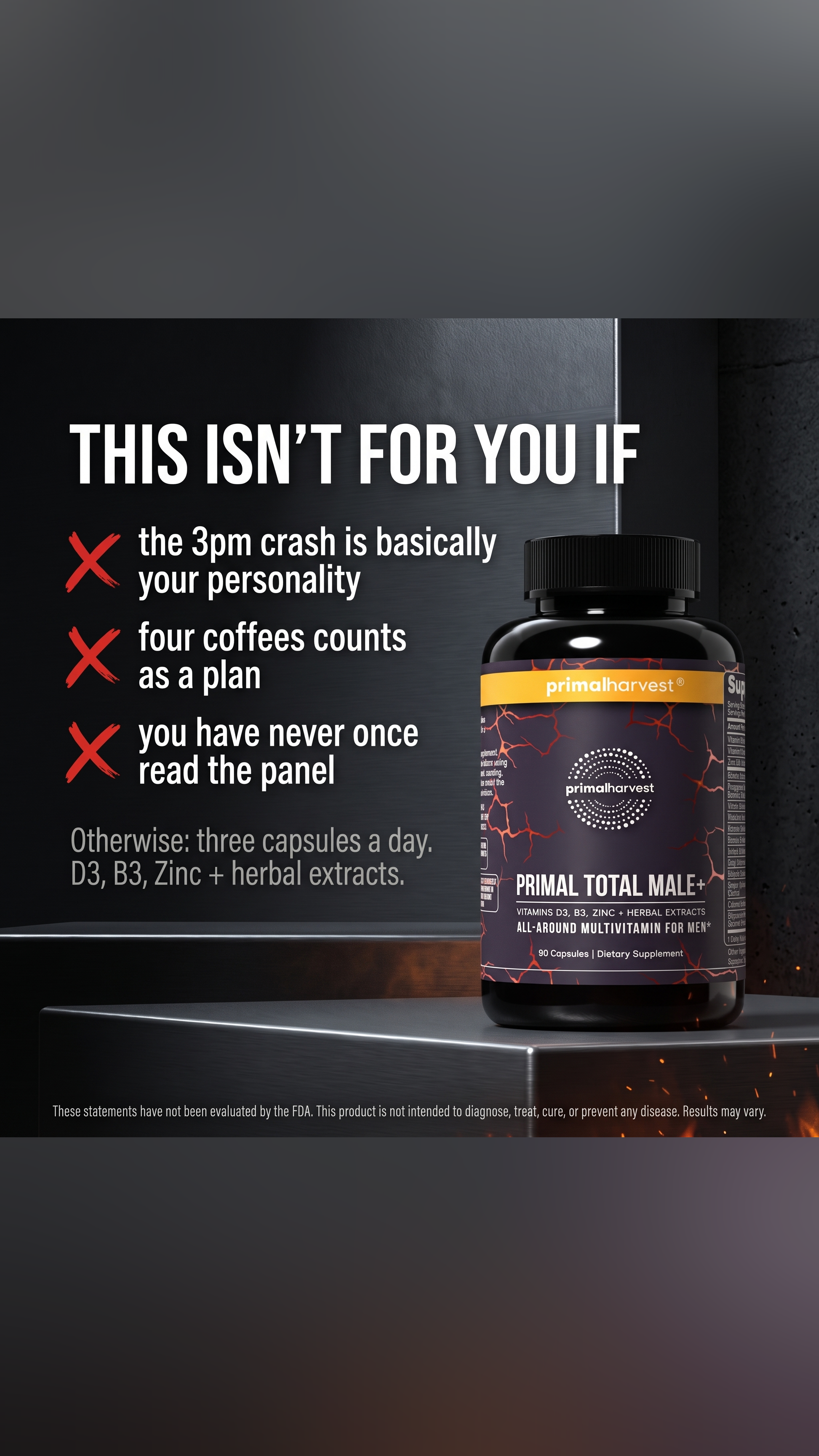 Primal Harvest Facebook ad: Support Healthy Hormone Levels
