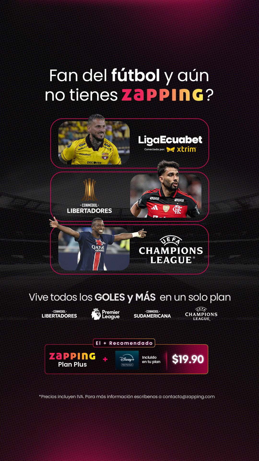 Zapping Ecuador Facebook ad from Apr 8, 2026