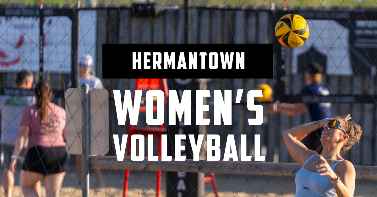 Skyline Social and Games Facebook ad: Women's Volleyball Leagues