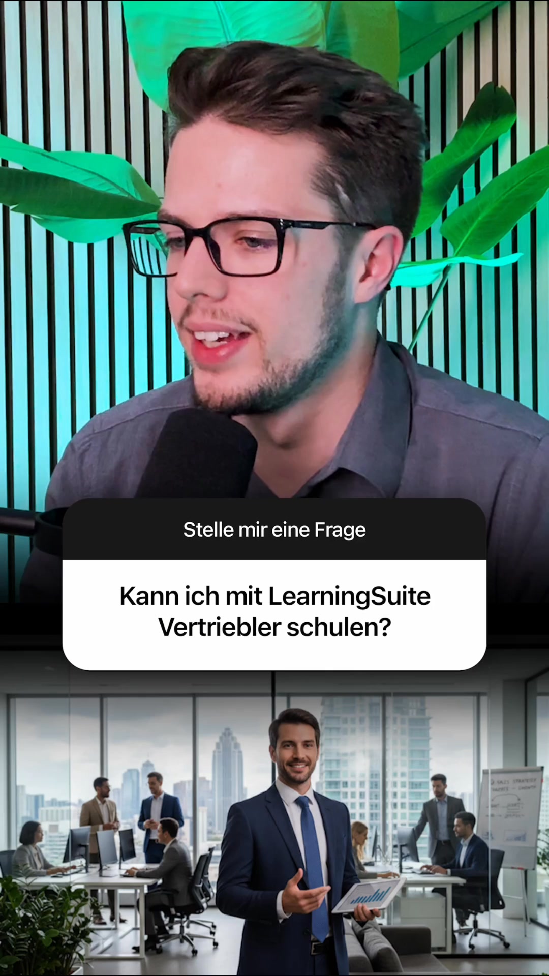 LearningSuite Facebook ad: Warum Vertriebler nicht digital & automatisiert schulen?