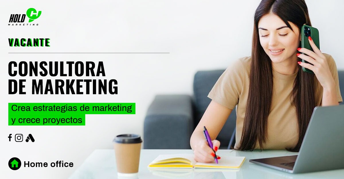 Hold Consulting Facebook ad: Vacante Ejecutiva de Cuenta| Home Office