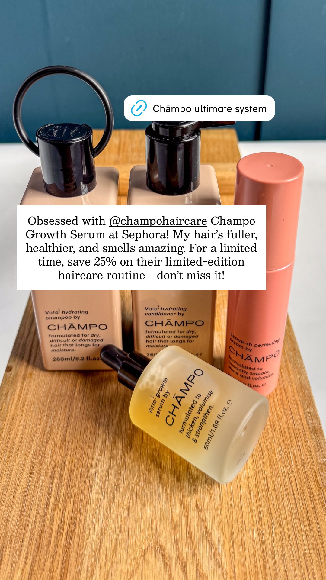 Chāmpo Haircare Facebook ad