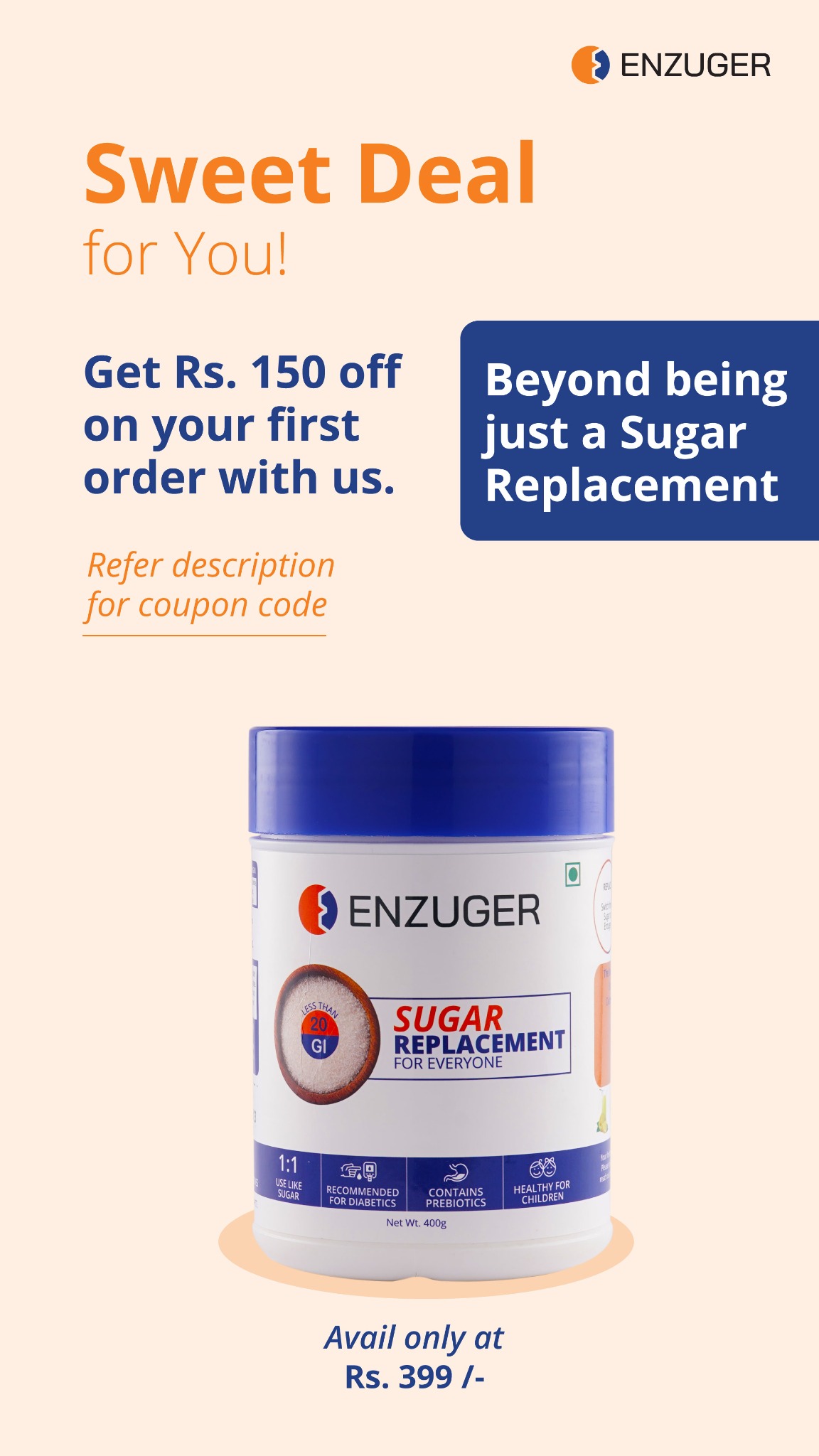 Enzuger Facebook ad from Aug 16, 2023
