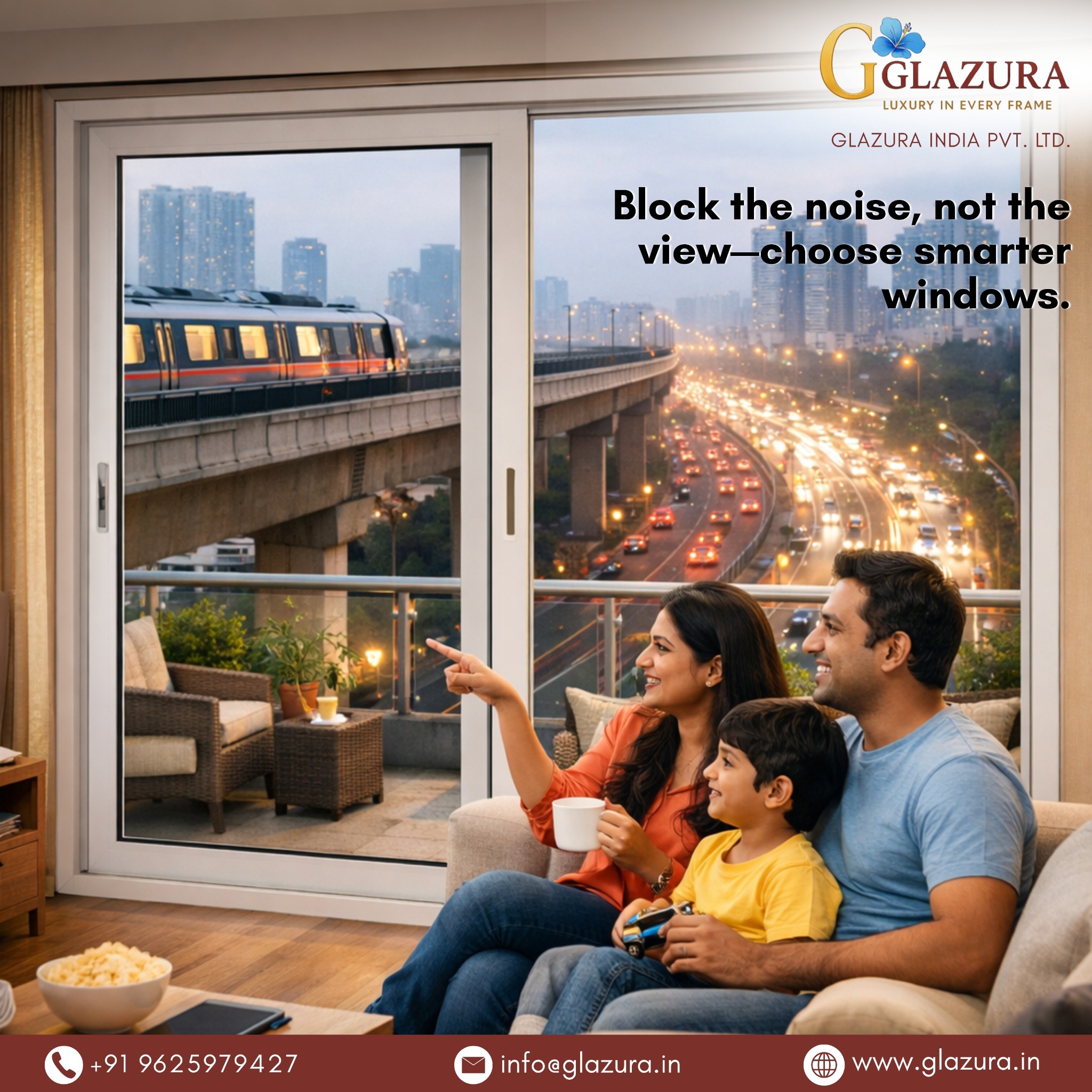 Glazura India Pvt. Ltd. Facebook ad: Still using outdated doors & windows for your…