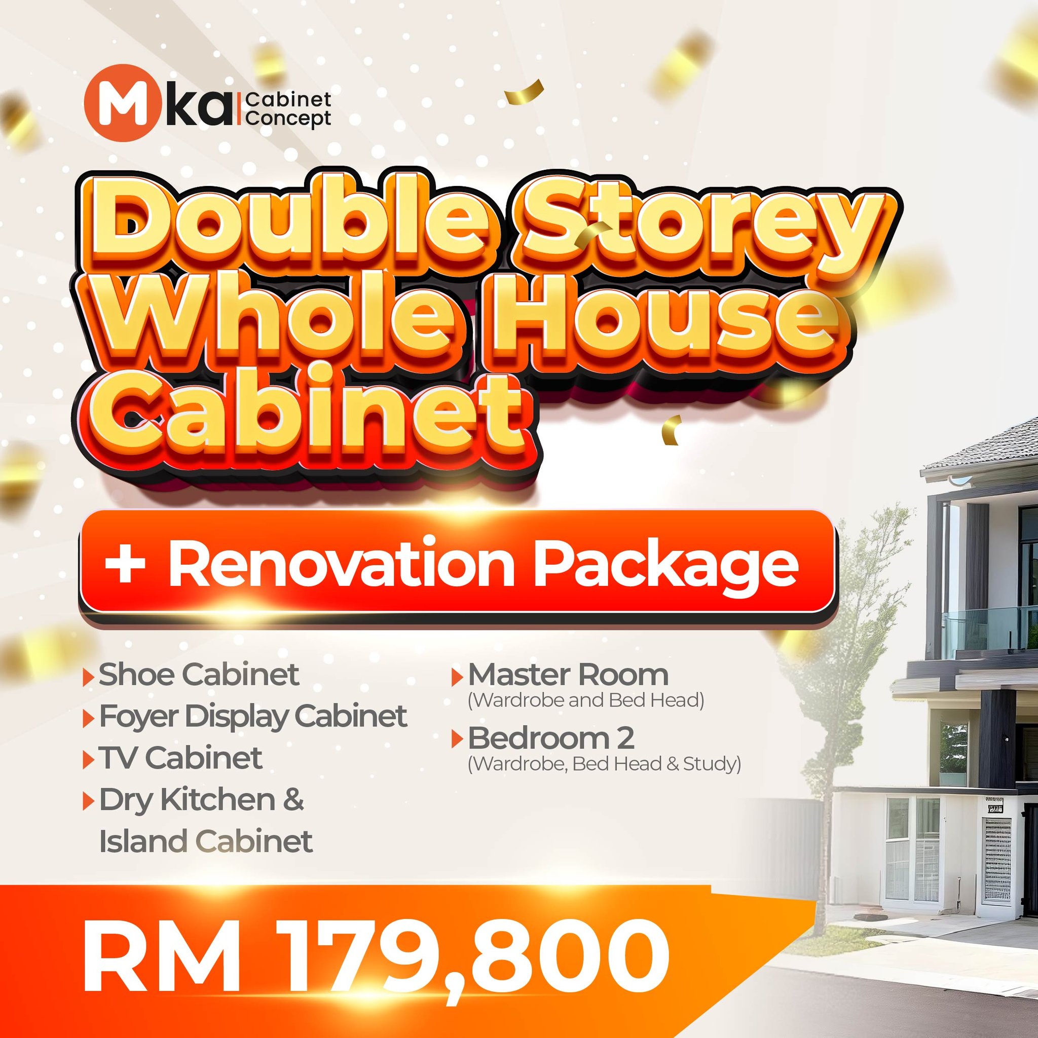 MKA Cabinet Concept Facebook ad: No more juggling multiple vendors, contractors, or work…