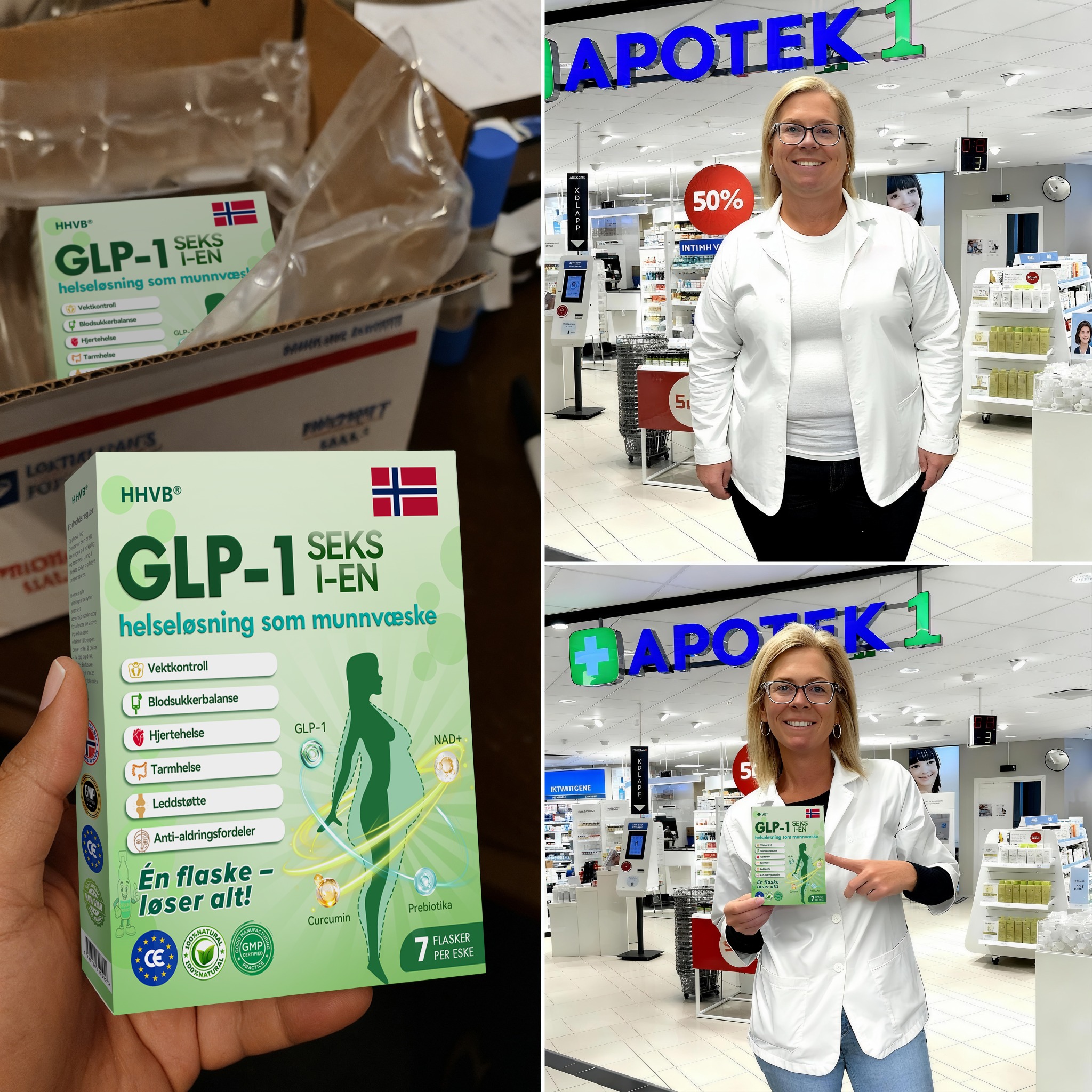 VitalSpring Facebook ad: Produsert i Norge, levering innen 24 timer, 180 dagers…