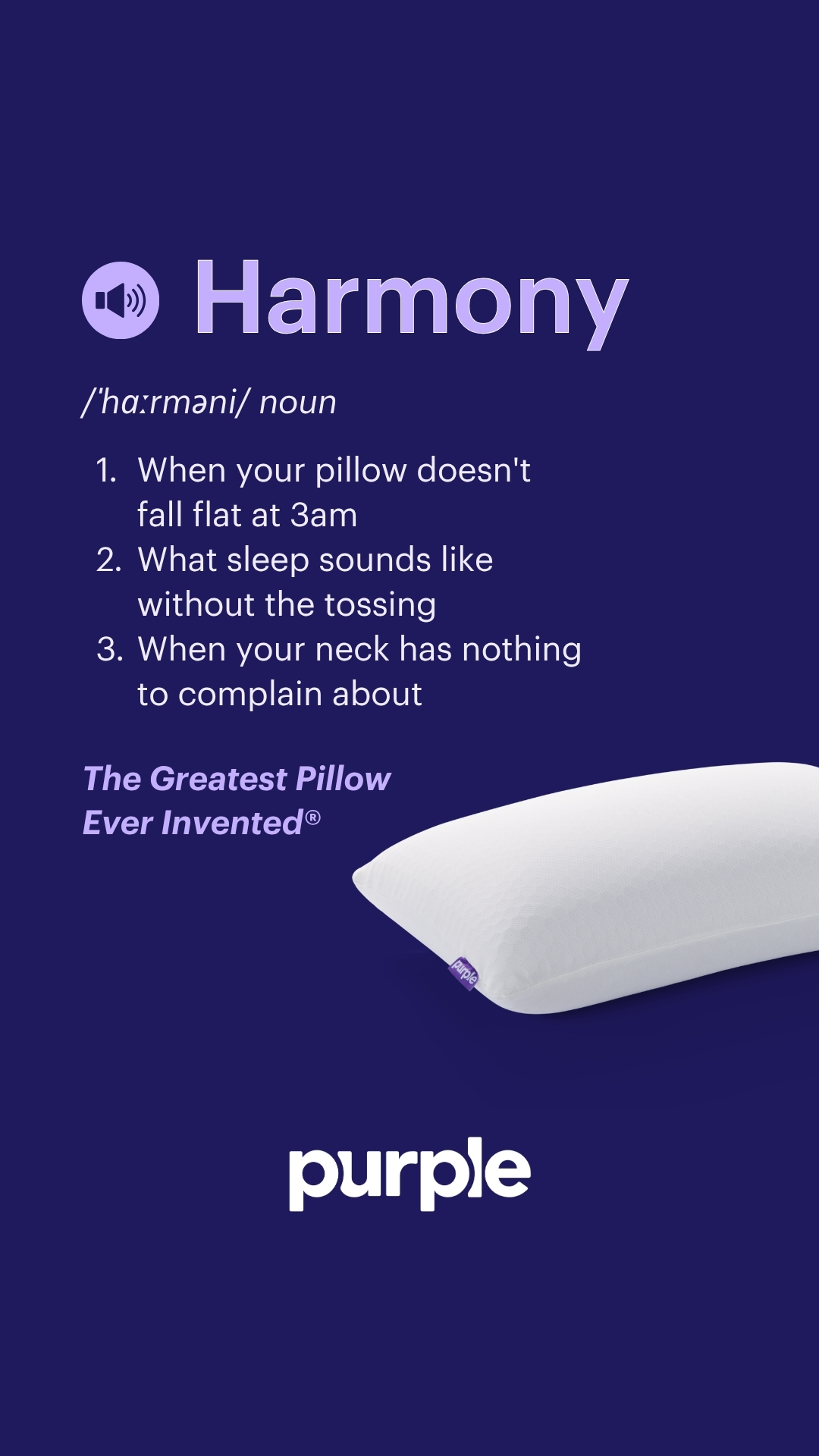 Purple Facebook ad