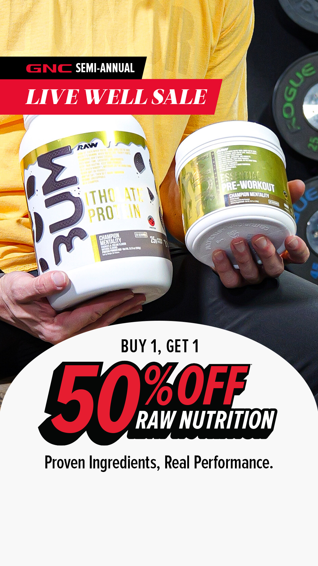 GNC Live Well Facebook ad
