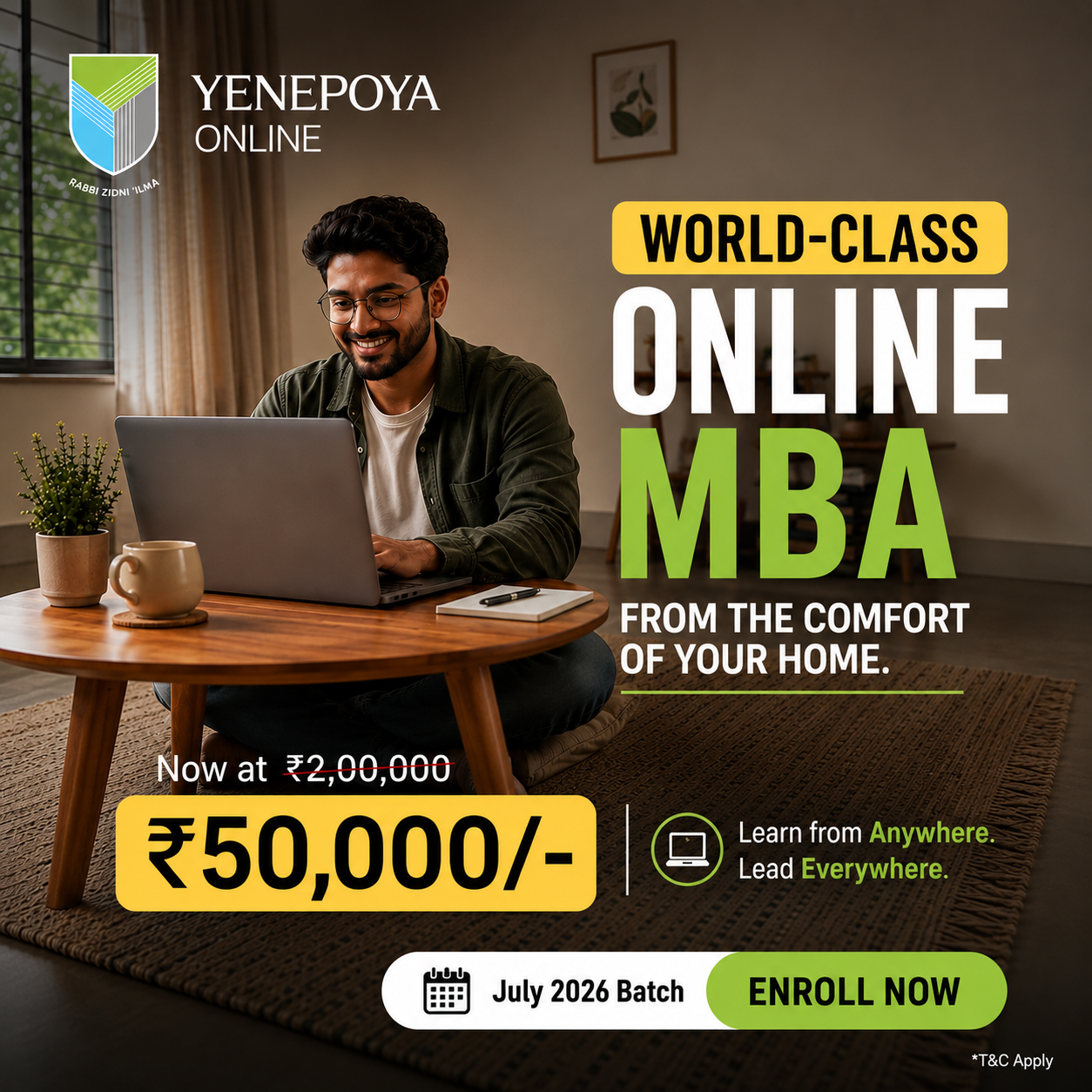 Yenepoya online Facebook ad