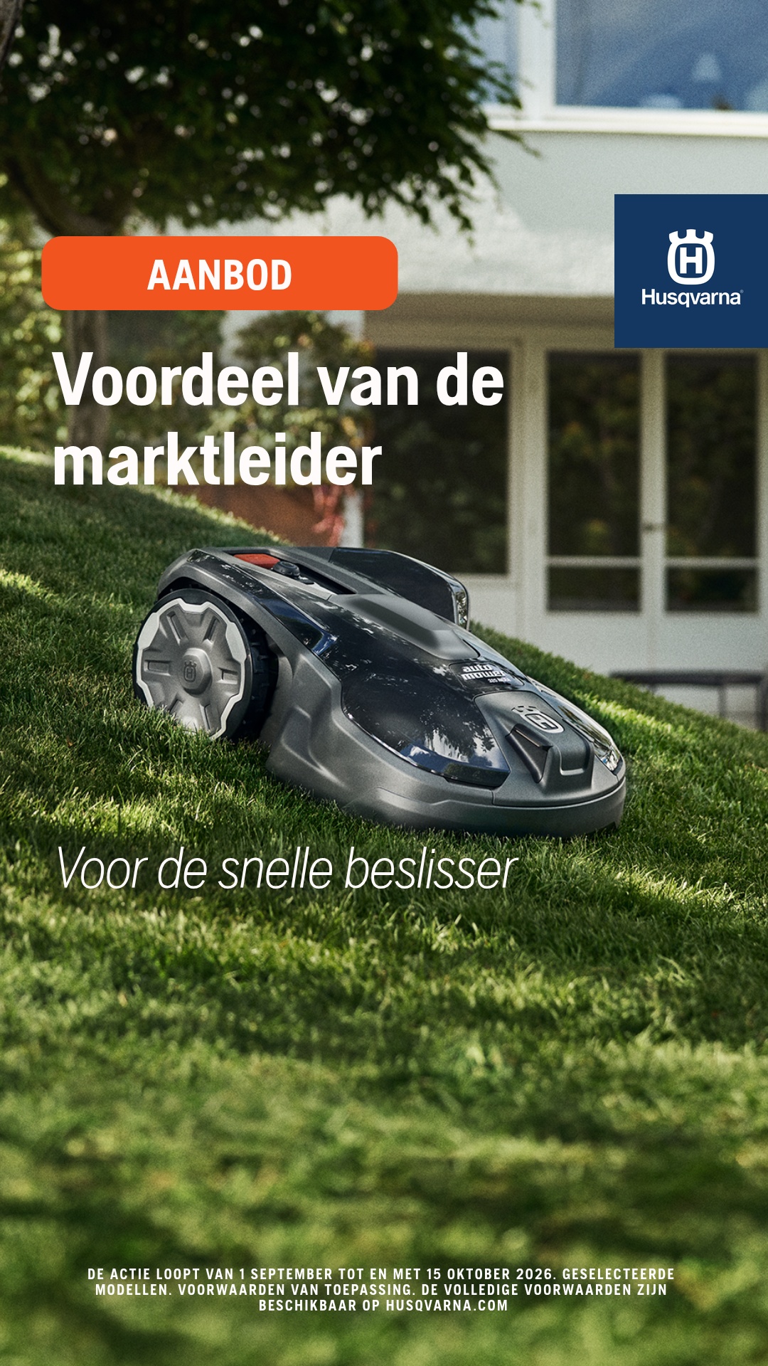 Husqvarna Facebook ad: Tijdelijke actie