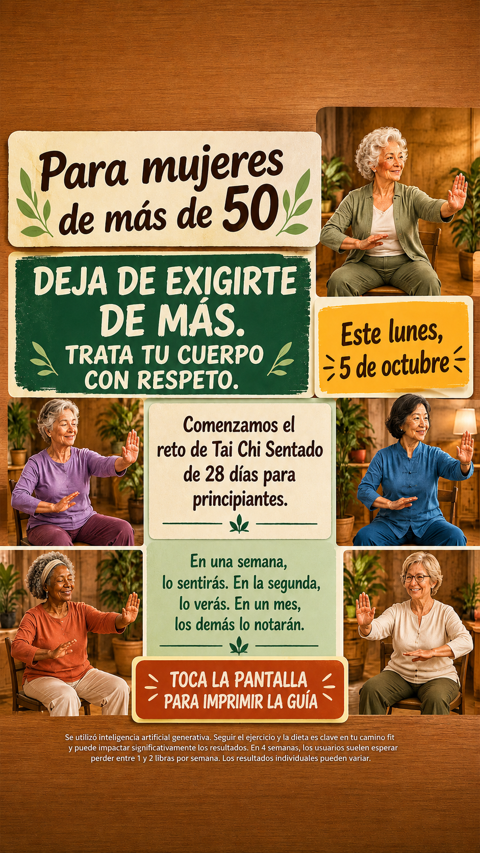 Lori Fitness Facebook ad: ¡Siéntete más fuerte, con más energía y activa…
