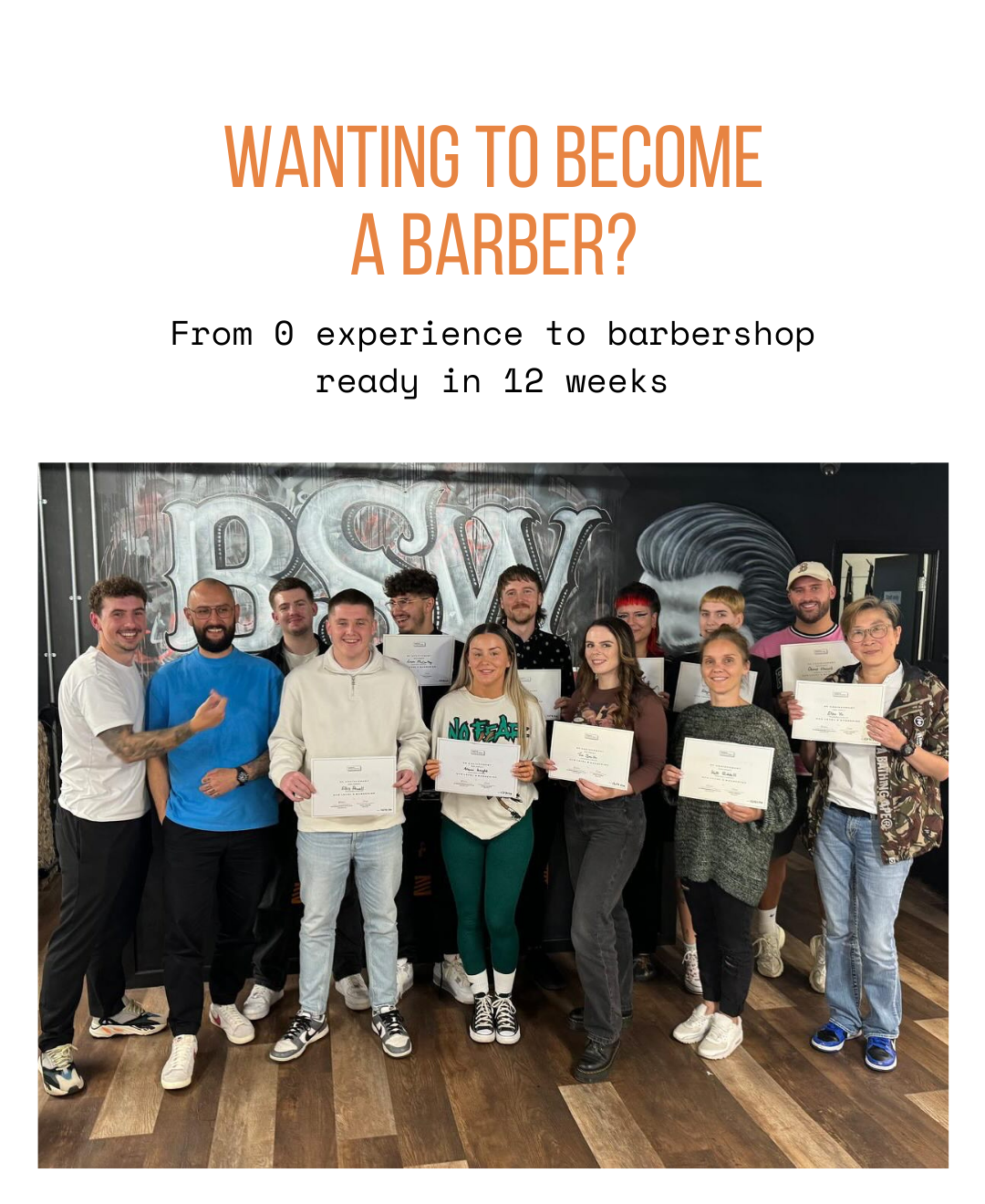 Barbering School of Wales Facebook ad