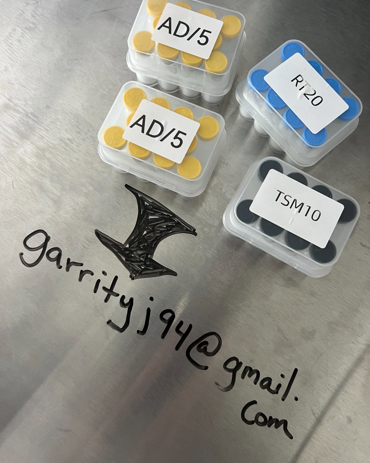 Jimmy Garrity Facebook ad: RESEARCH PEPTIDES not for human consumption dm for info