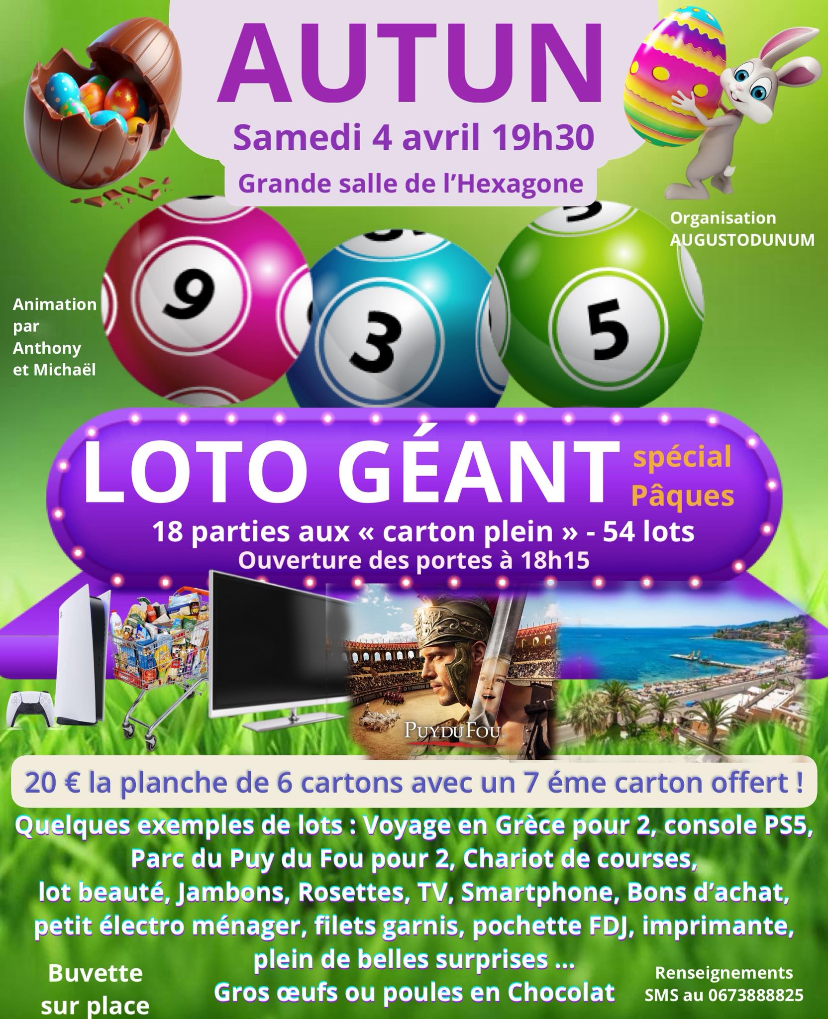Loto - Autun Facebook ad: Ne manquez pas le « Loto Géant »…