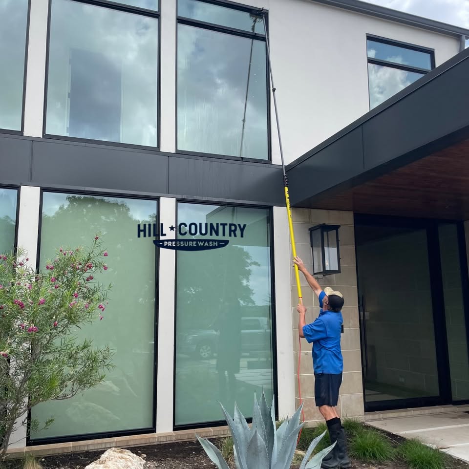 Hill Country Pressure Wash Facebook ad: Did you know Hill Country Pressure Wash also…