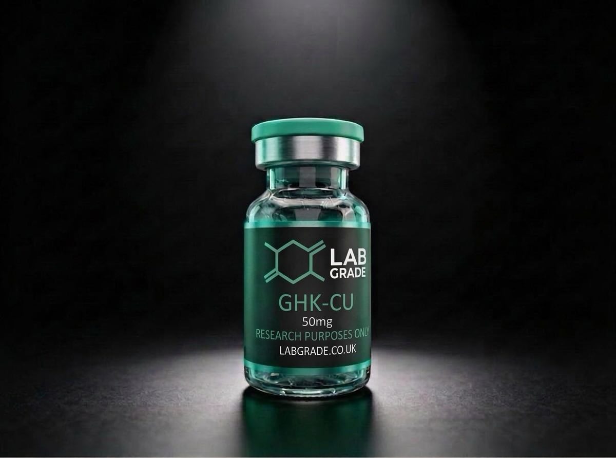 LabGrade Facebook ad: GHK-CU 50mg, Research Grade