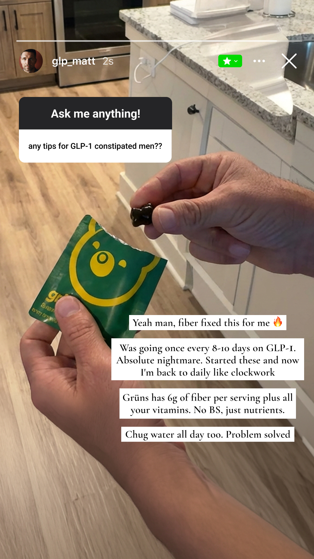 Grüns Facebook ad