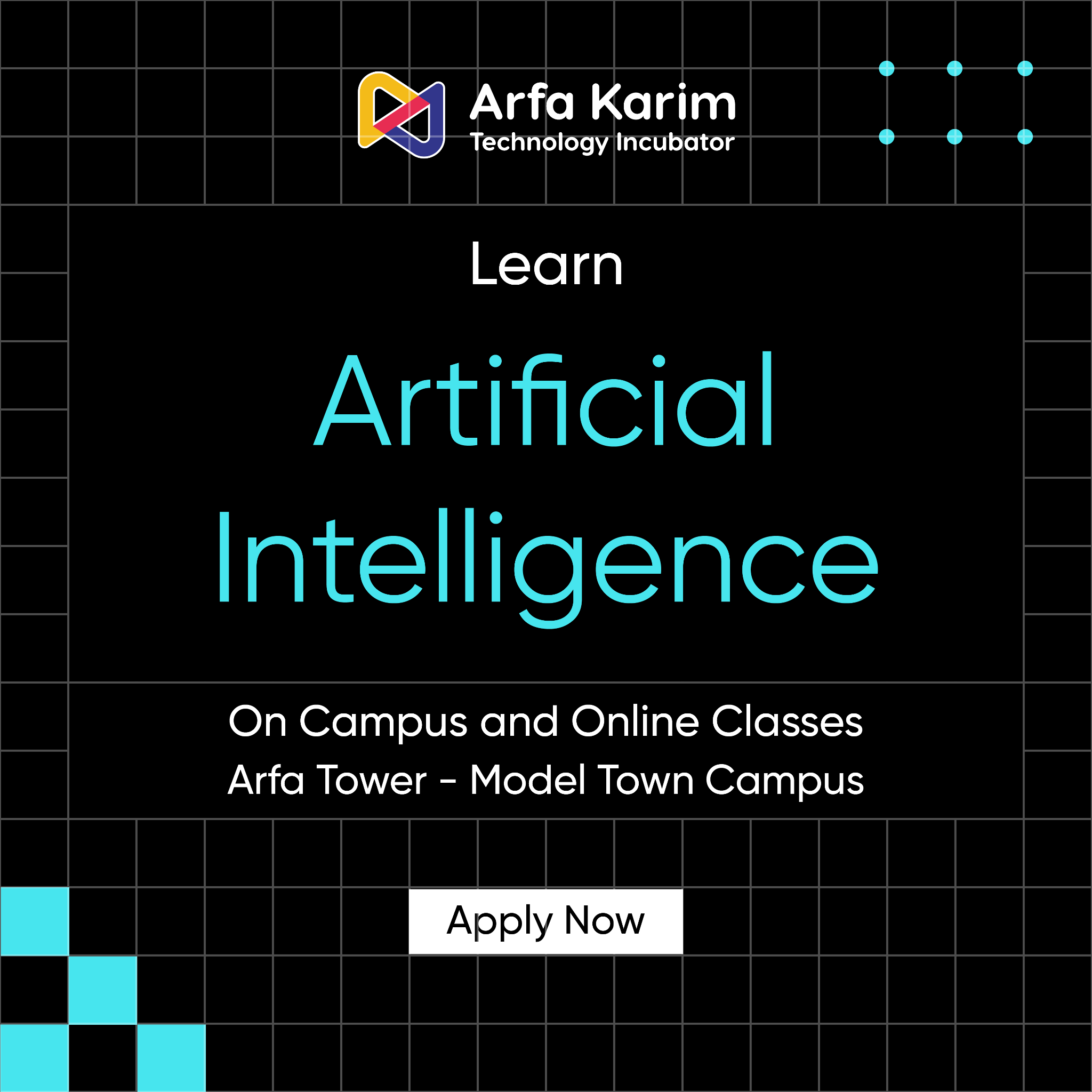 Arfa Karim Technology Incubator Facebook ad