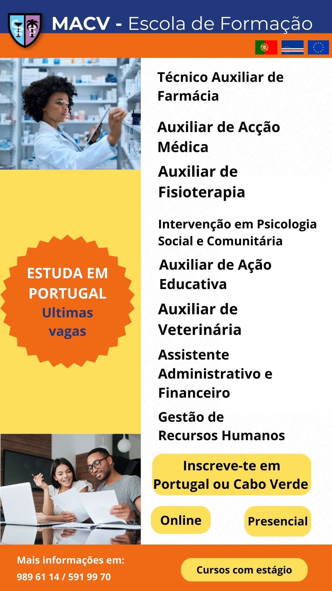 MACV Escola Técnica de Formação em Saúde e Educação Facebook ad from Feb 13, 2026