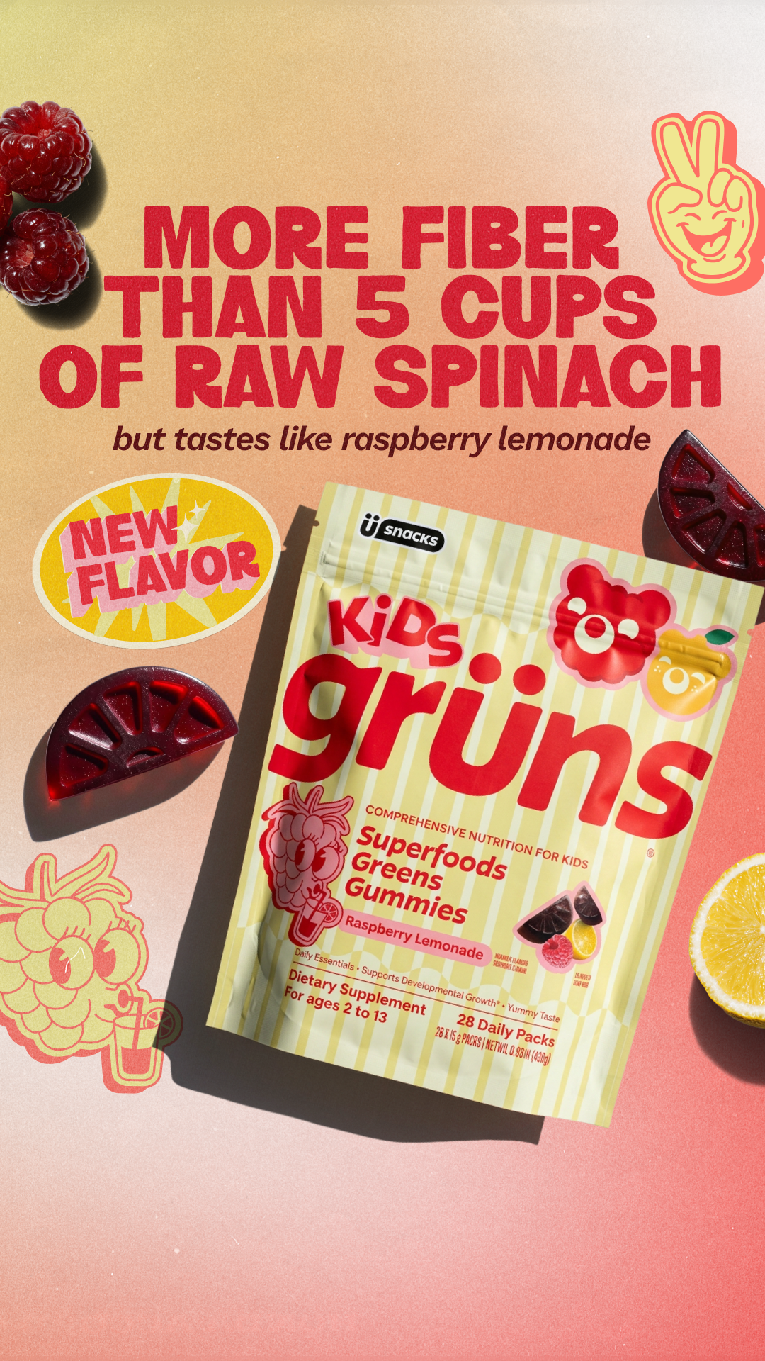 Grüns Kids Facebook ad