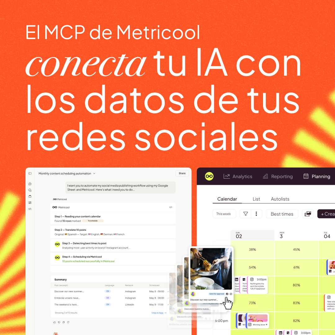 Metricool Facebook ad