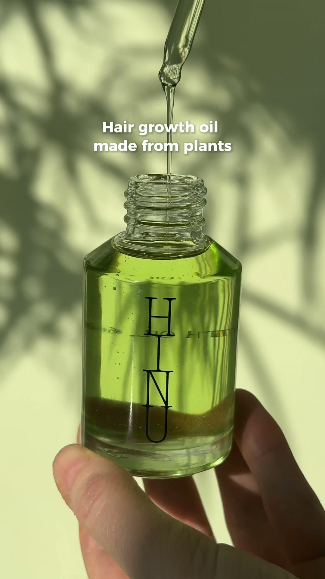 HINU Facebook ad: An oil made from plants