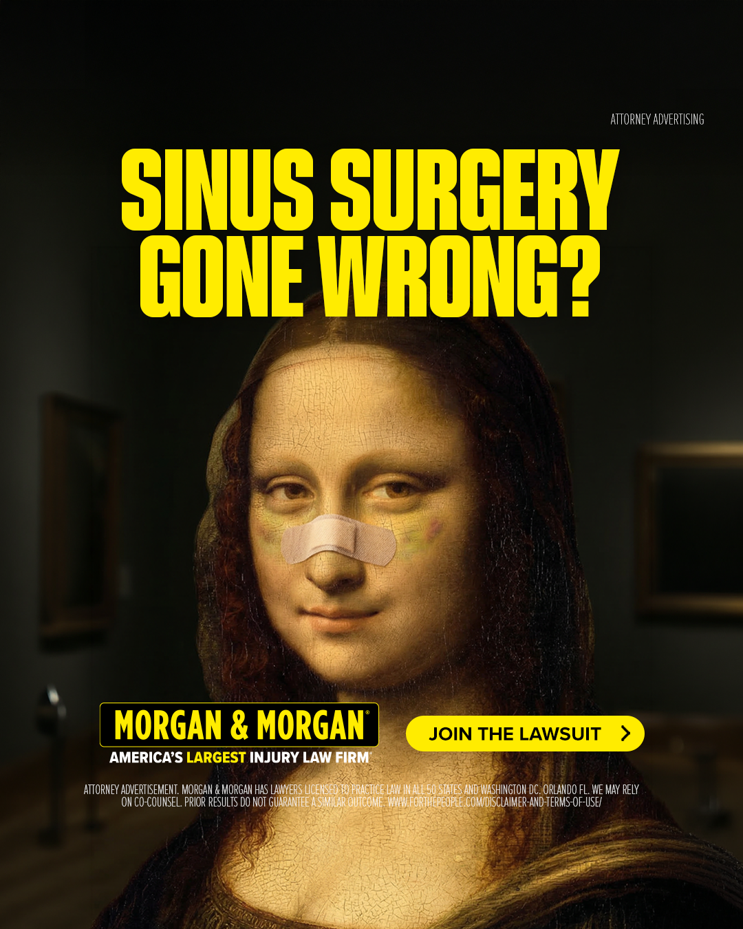 Morgan & Morgan Facebook ad