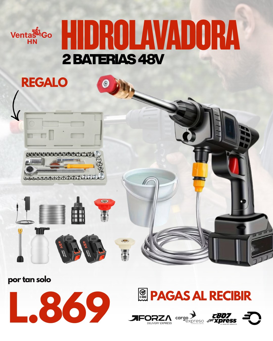 VentasGo HN Facebook ad: HIDROLAVADORA tan solo L.869