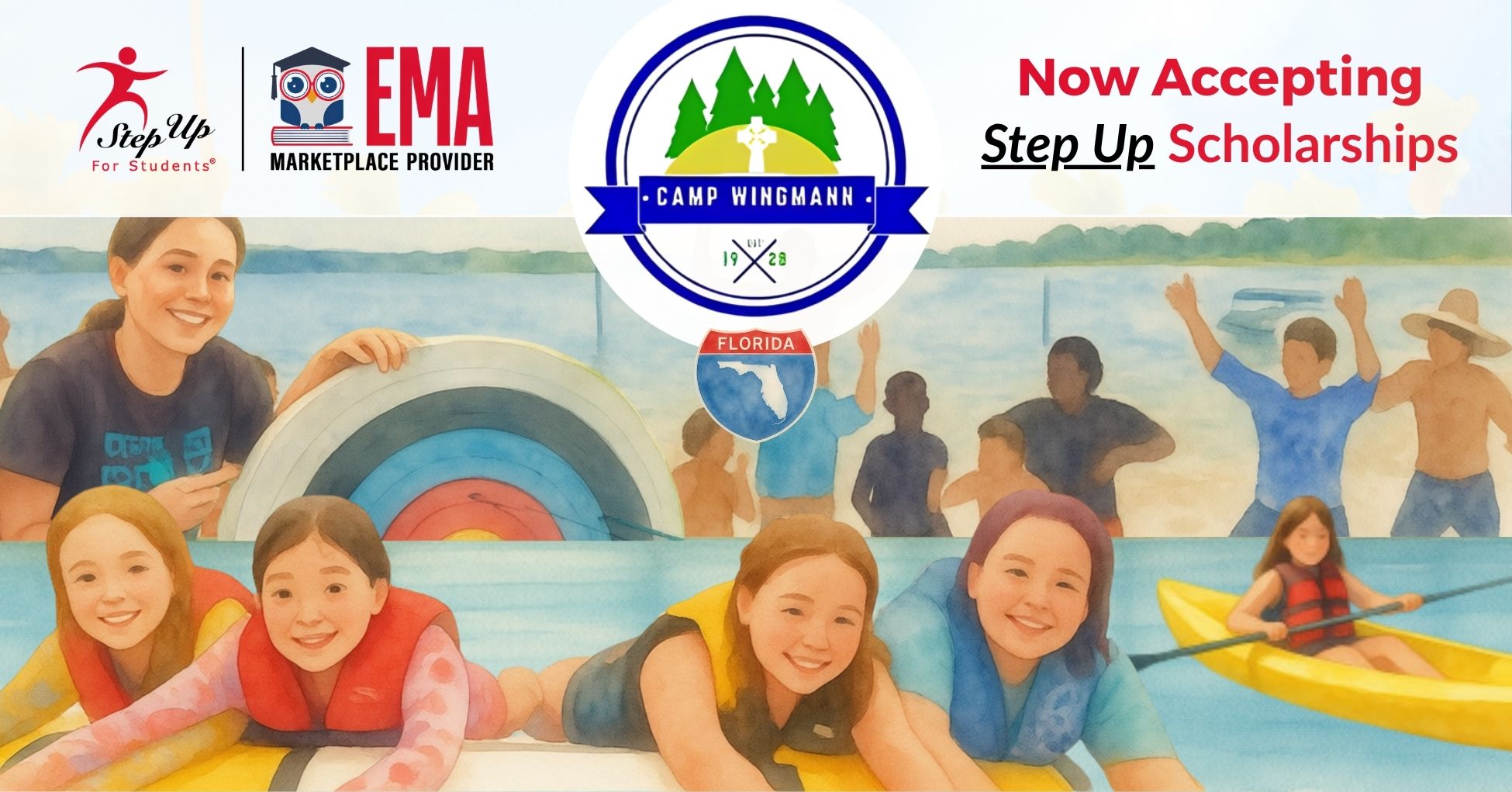 Camp Wingmann Facebook ad: Homeschoolers: Use Your Step Up Funding!