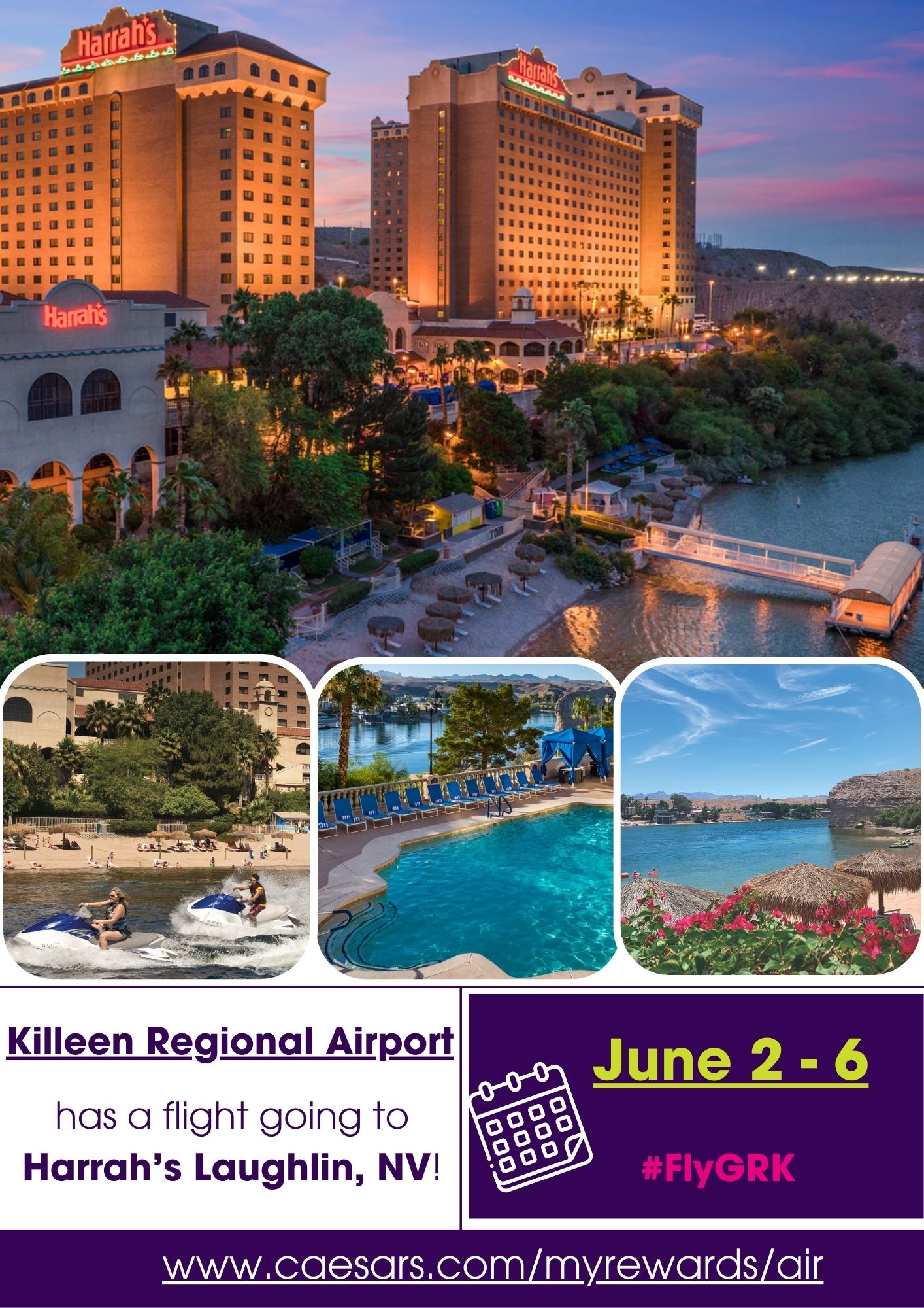 Killeen Regional Airport Facebook ad: Looking for a unique getaway?