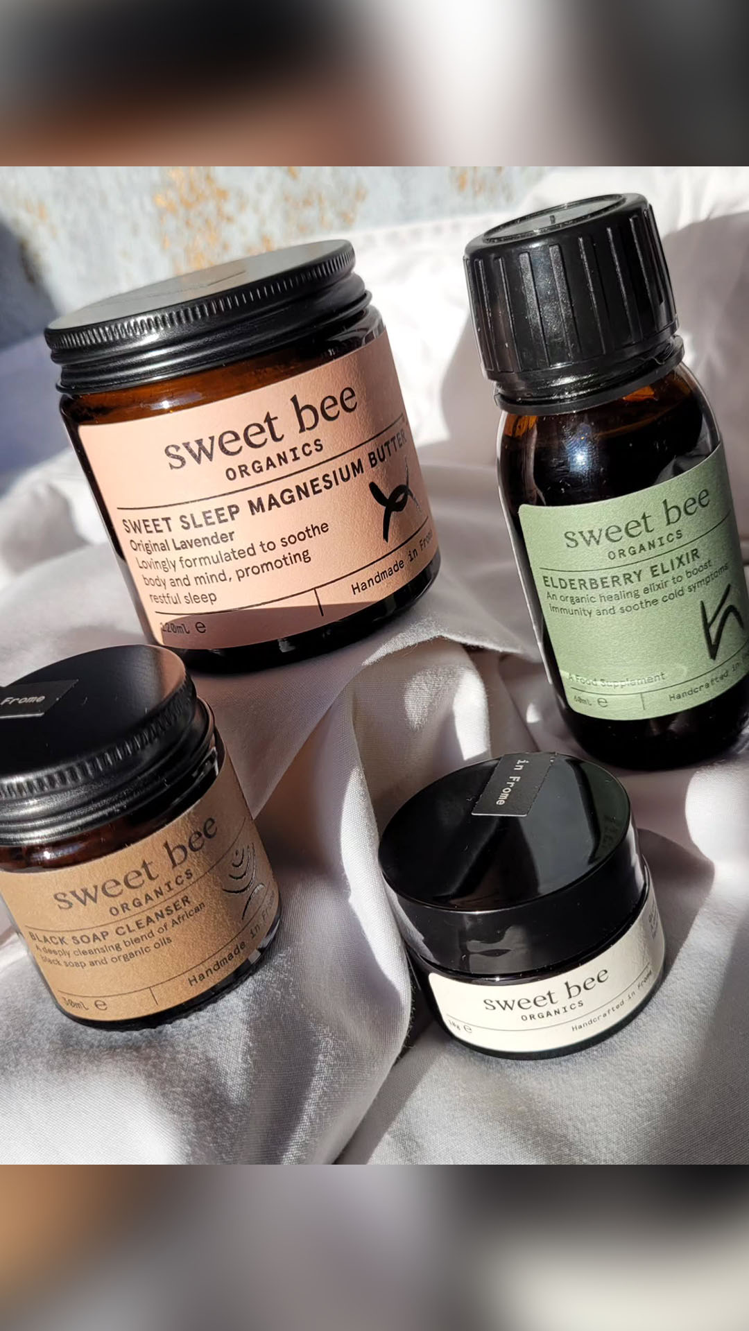 Sweet Bee Organics Facebook ad