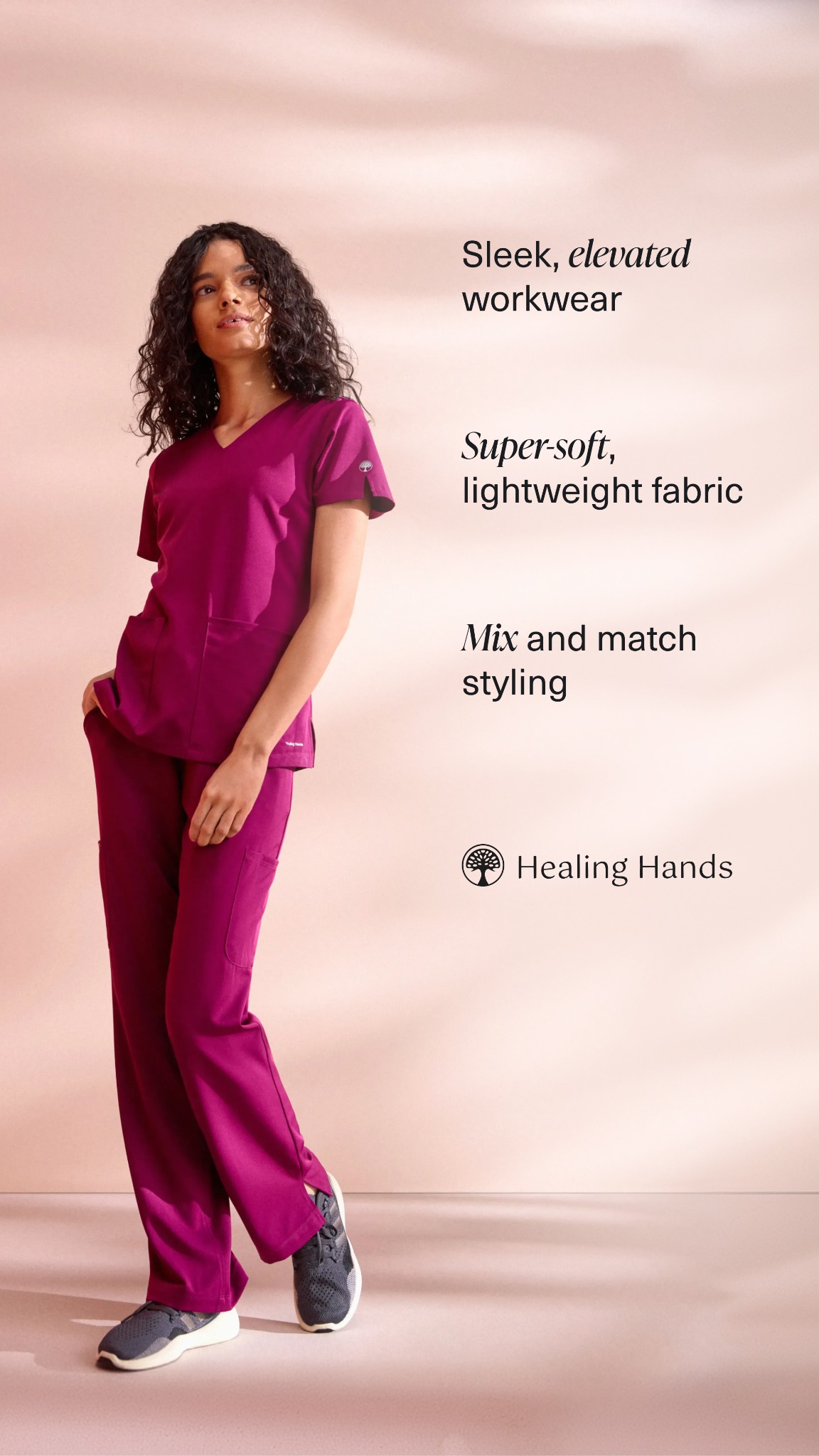 Healing Hands Scrubs Facebook ad