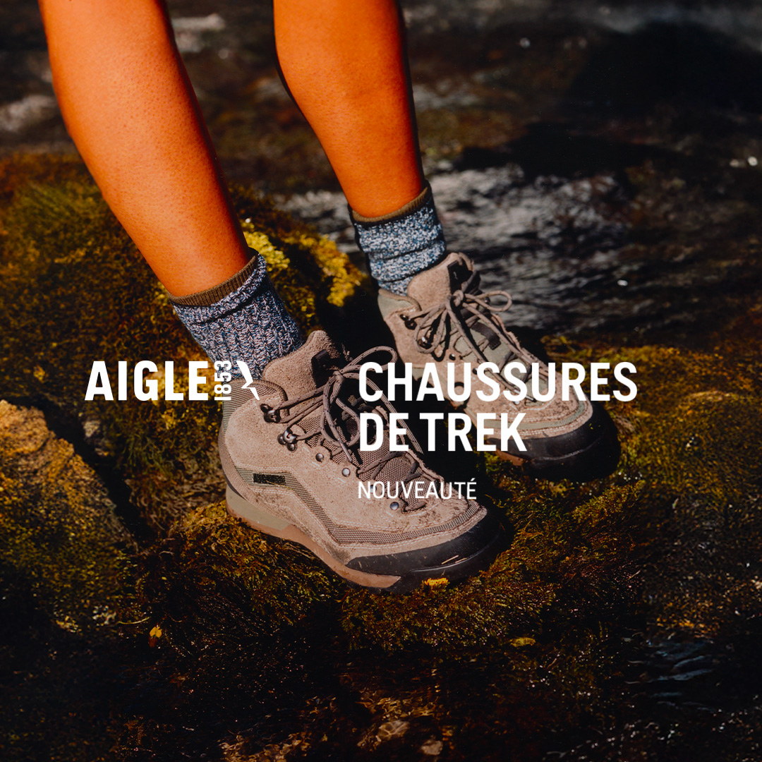 Aigle Facebook ad: Chaussures trek