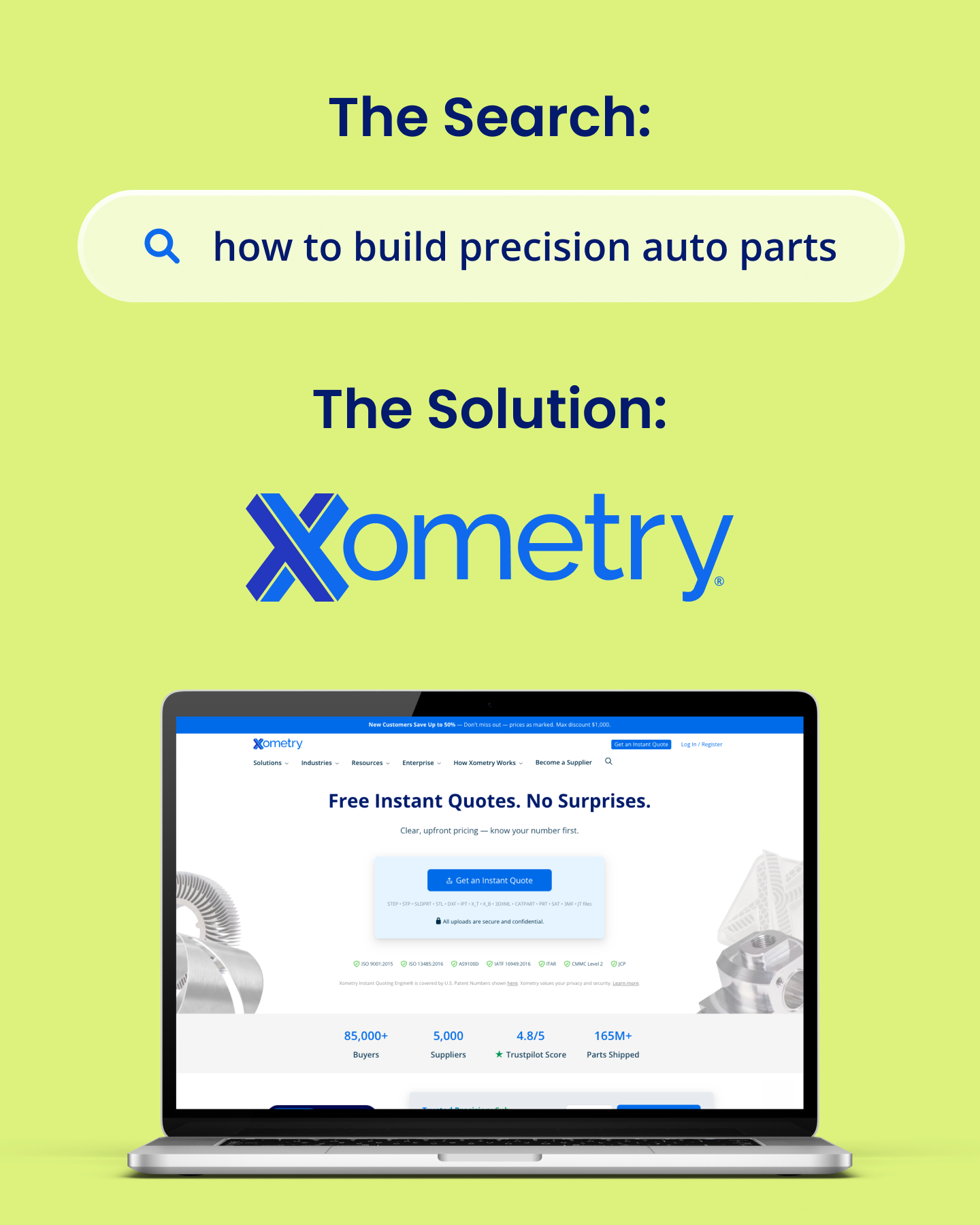Xometry Facebook ad
