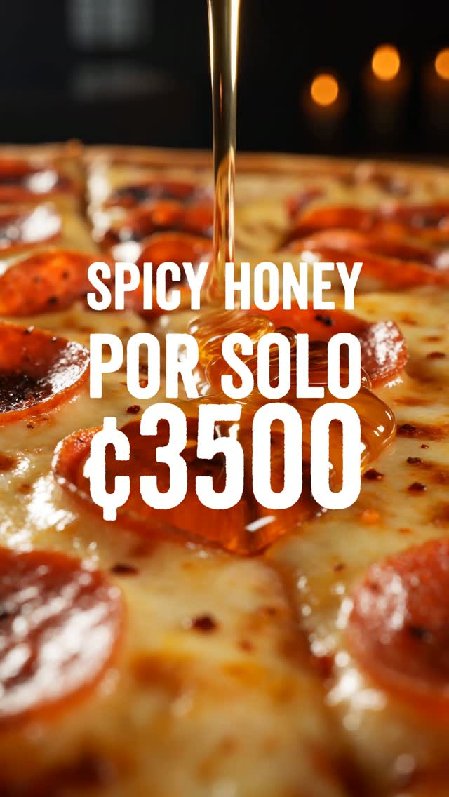 Ready Pizza Costa Rica Facebook ad: Dulce. Picante. Adictiva.