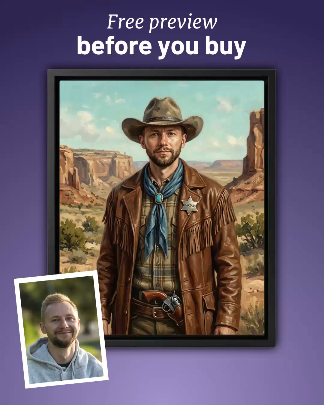 Turn Me Royal Facebook ad: The eternal portrait of your family's love