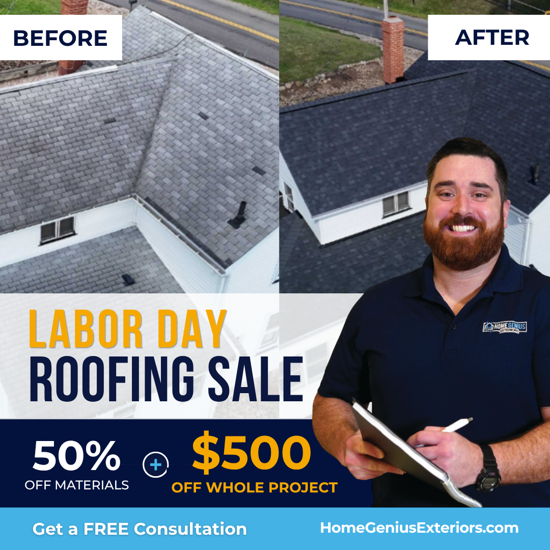 Home Genius Exteriors Facebook ad