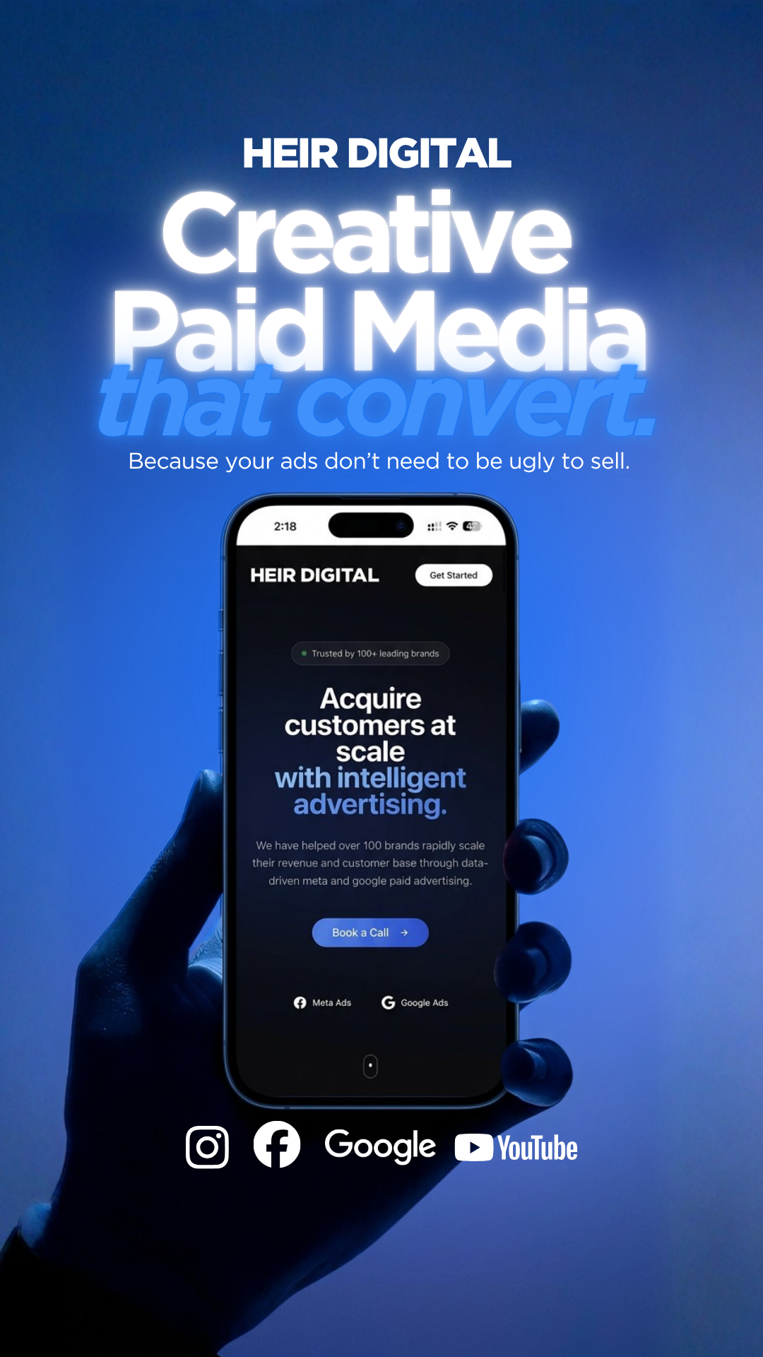 Heir Digital Facebook ad